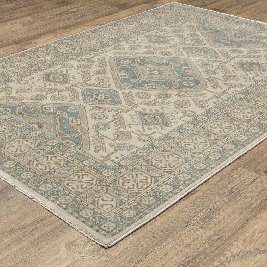 Oriental Weavers Maeve MAE05 Beige Rectangle Indoor Area Rug Oriental Pattern-