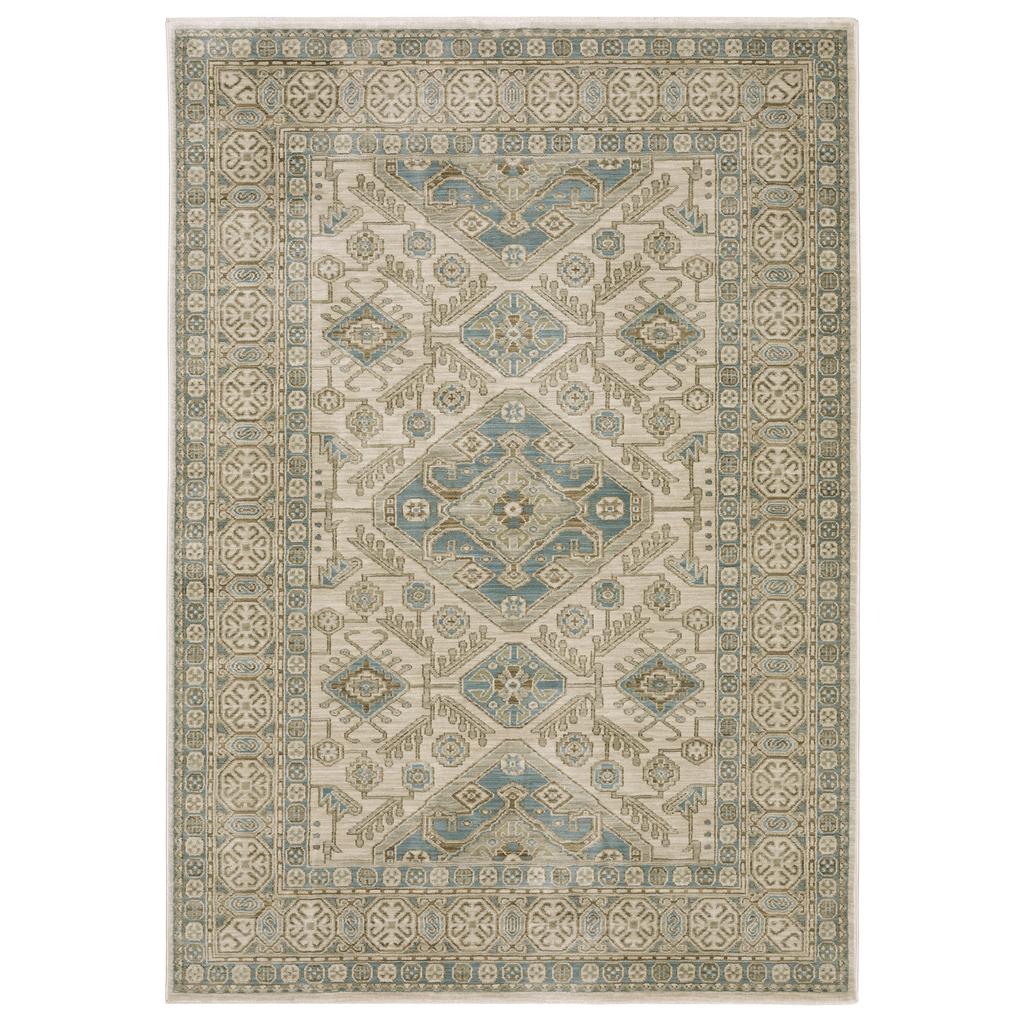 Oriental Weavers Maeve MAE05 Beige Rectangle Indoor Area Rug Oriental Pattern-