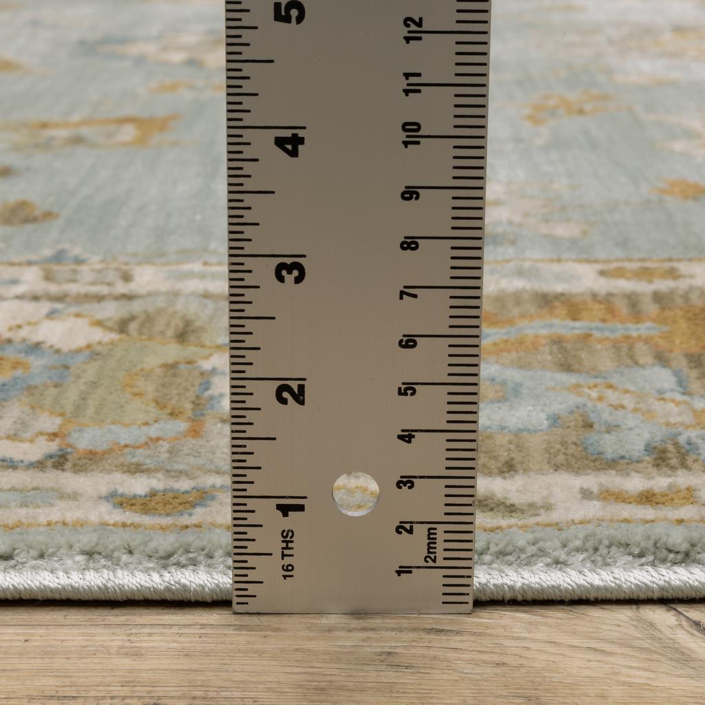 Oriental Weavers Maeve MAE06 Teal Rectangle Indoor Area Rug Oriental Pattern-