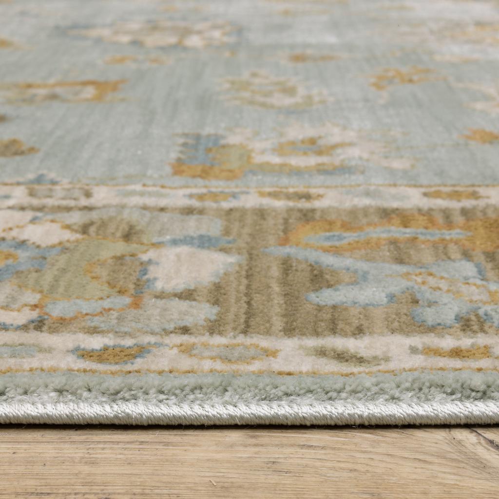 Oriental Weavers Maeve MAE06 Teal Rectangle Indoor Area Rug Oriental Pattern-