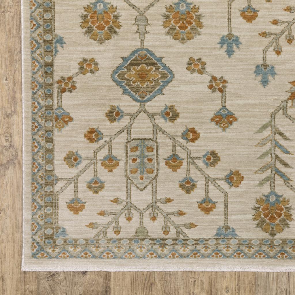 Oriental Weavers Maeve MAE07 Beige Rectangle Indoor Area Rug Oriental Pattern-