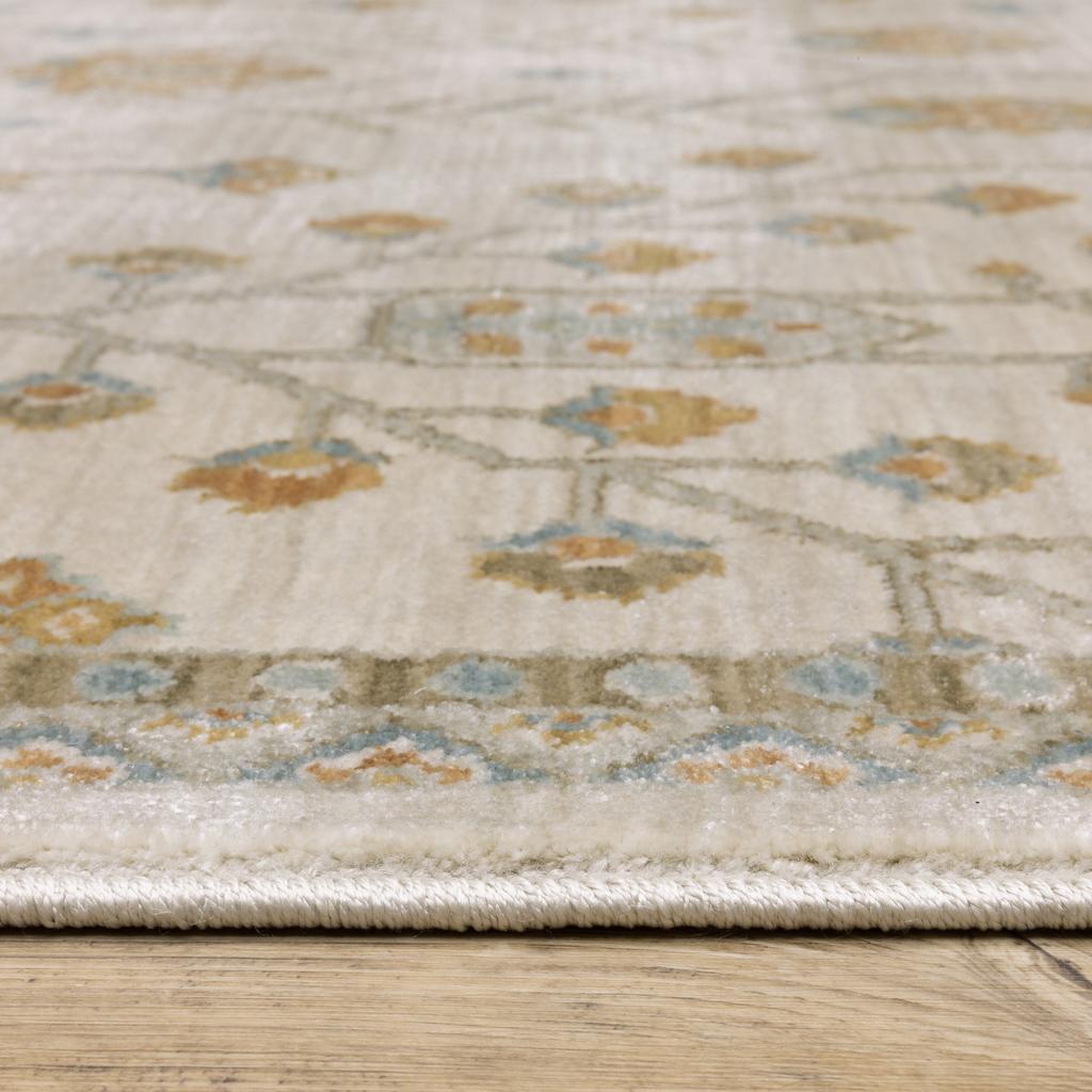 Oriental Weavers Maeve MAE07 Beige Rectangle Indoor Area Rug Oriental Pattern-