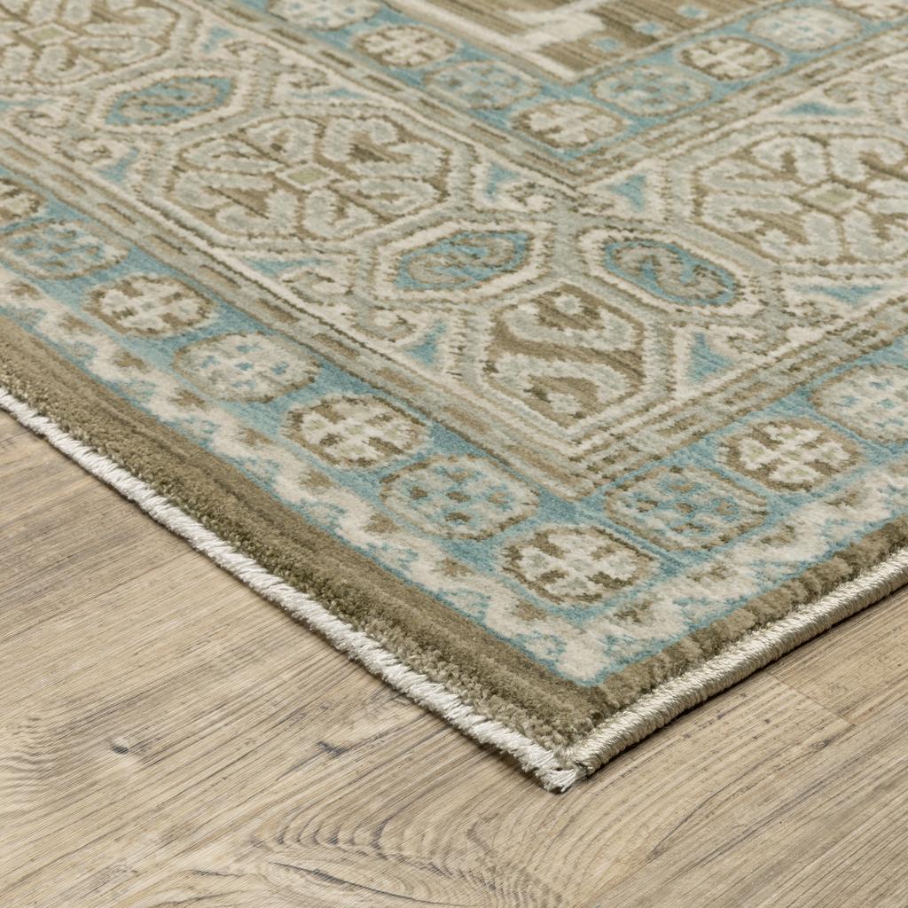 Oriental Weavers Maeve MAE08 Brown Rectangle Indoor Area Rug Oriental Pattern-