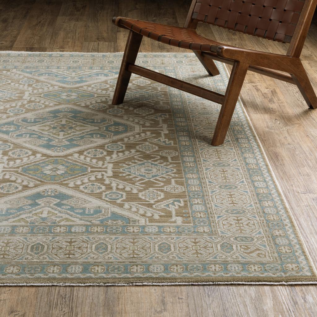 Oriental Weavers Maeve MAE08 Brown Rectangle Indoor Area Rug Oriental Pattern-