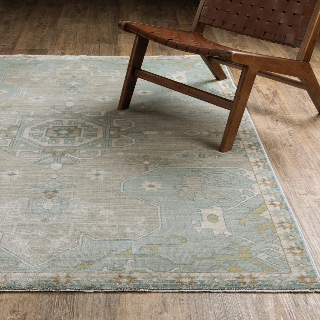 Oriental Weavers Maeve MAE12 Grey Rectangle Indoor Area Rug Oriental Pattern-