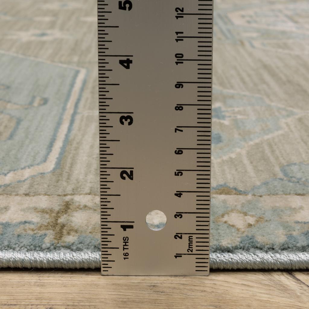 Oriental Weavers Maeve MAE12 Grey Rectangle Indoor Area Rug Oriental Pattern-