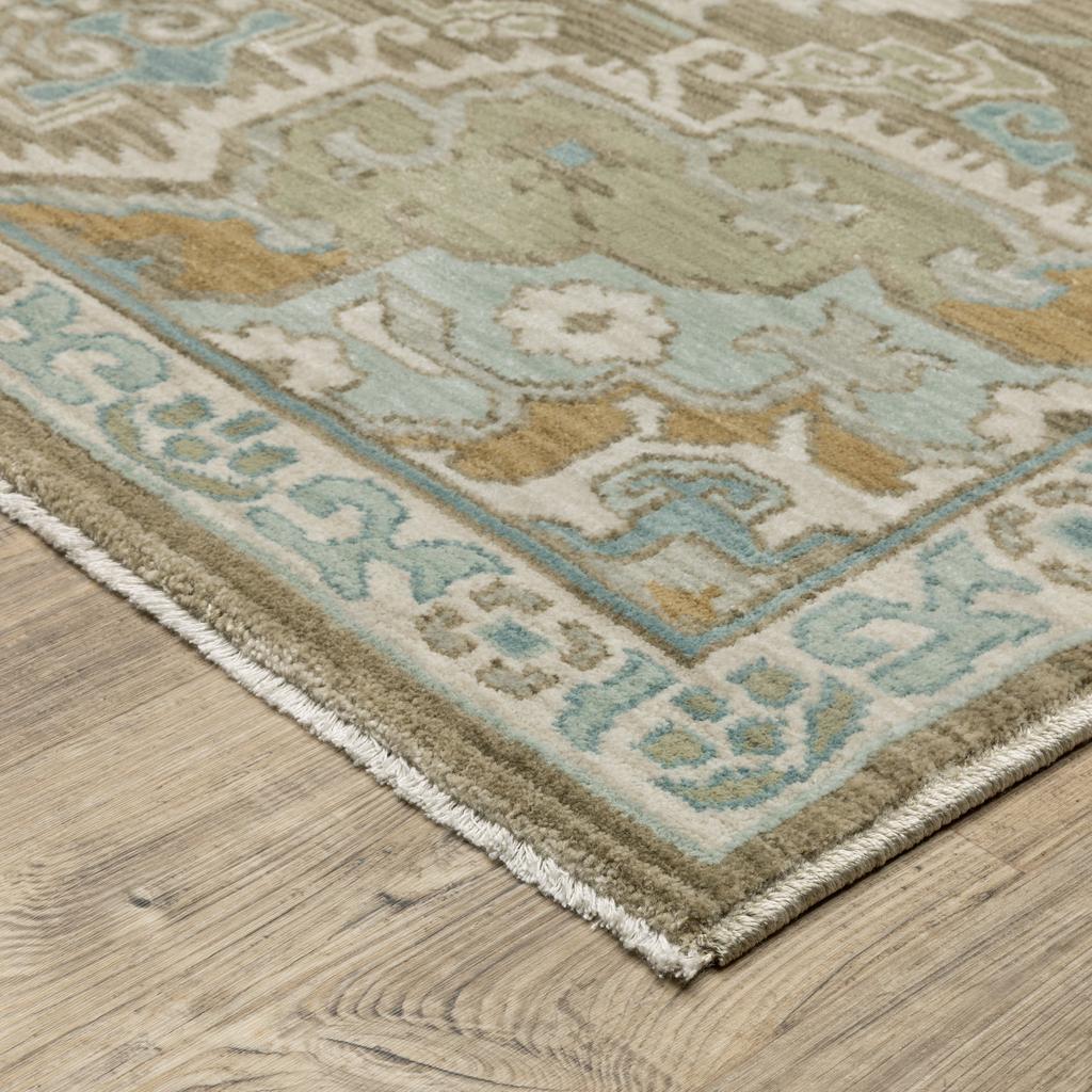 Oriental Weavers Maeve MAE13 Brown Rectangle Indoor Area Rug Oriental Pattern-