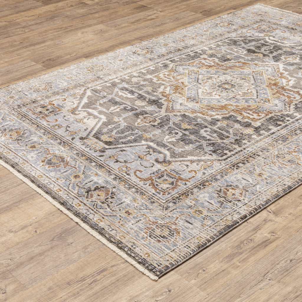 Oriental Weavers Maharaja 1803X Multicolor Rectangle Indoor Area Rug - Stain Resistant Low Pile Vintage Style Rug with Medallion Design