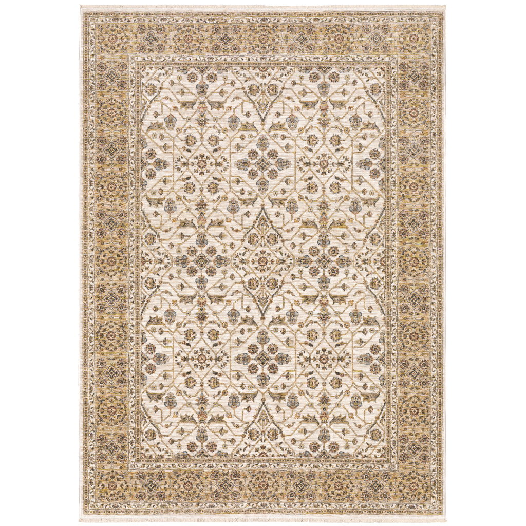 Oriental Weavers Maharaja 001J1 Multicolor Rectangle Indoor Area Rug - Stain Resistant Low Pile Vintage Style Rug with Oriental Design-