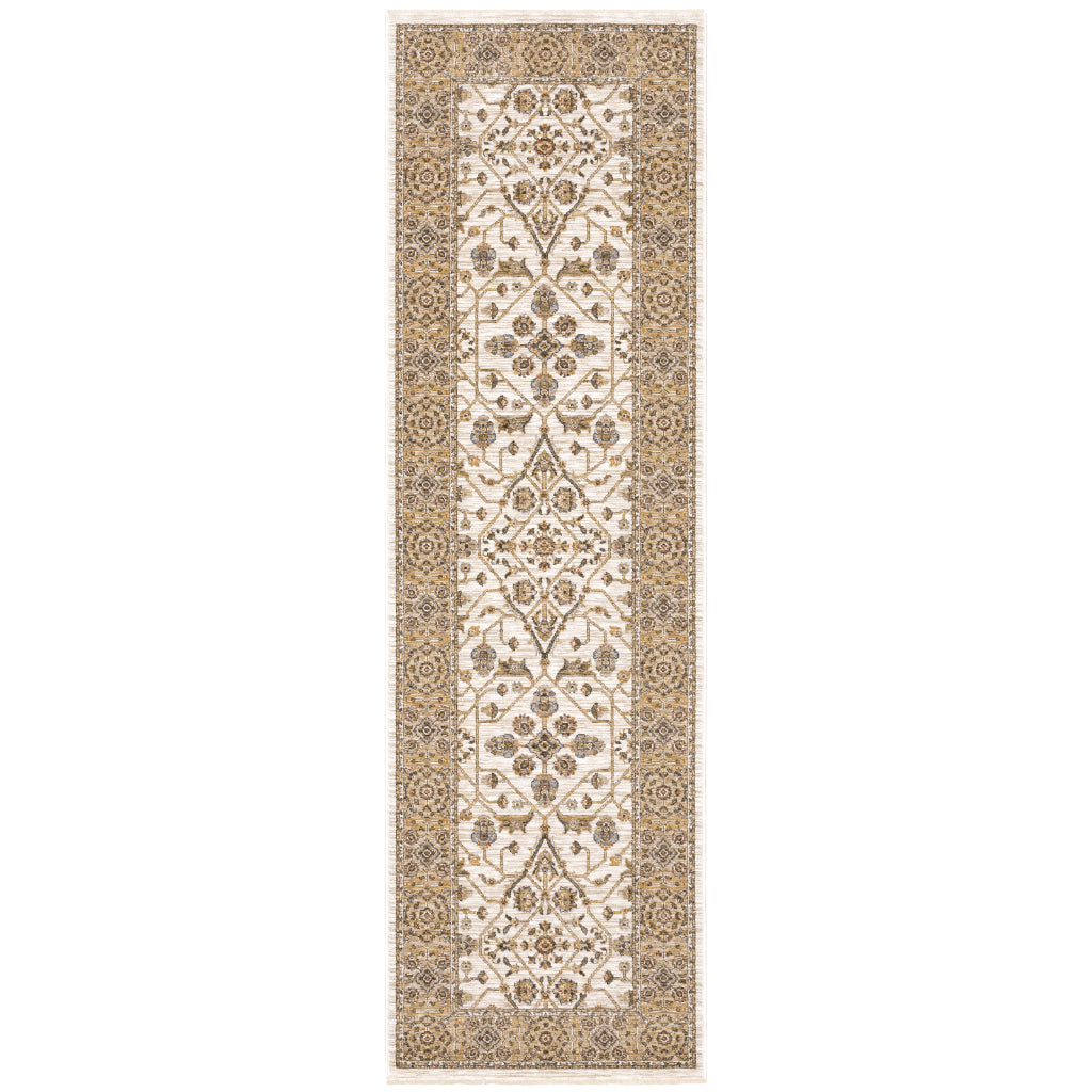 Oriental Weavers Maharaja 001J1 Multicolor Rectangle Indoor Runner - Stain Resistant Low Pile Vintage Style Rug with Oriental Design-