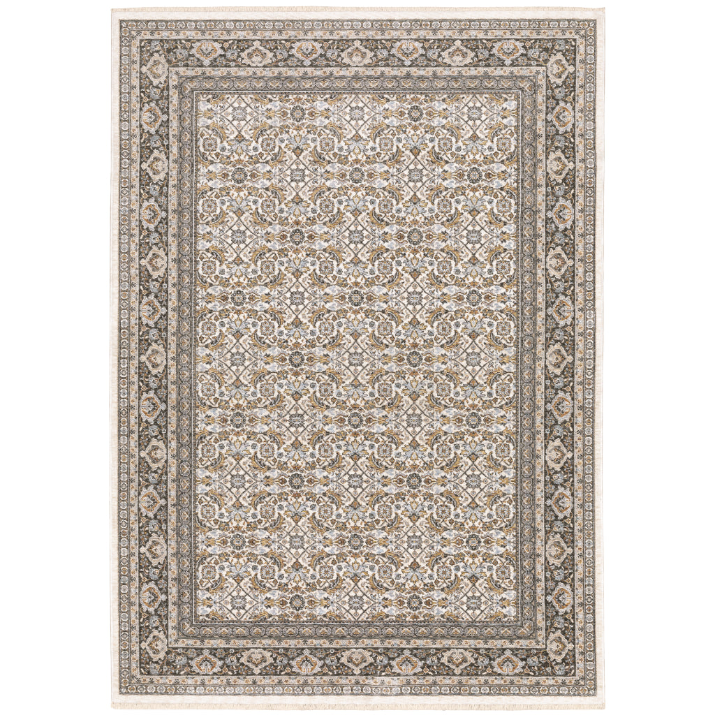 Oriental Weavers Maharaja 2061N Multicolor Rectangle Indoor Area Rug - Stain Resistant Low Pile Vintage Style Rug with Oriental Design
