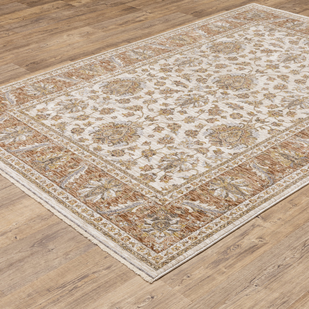 Oriental Weavers Maharaja 5091Q Multicolor Rectangle Indoor Runner - Stain Resistant Low Pile Vintage Style Rug with Oriental Design