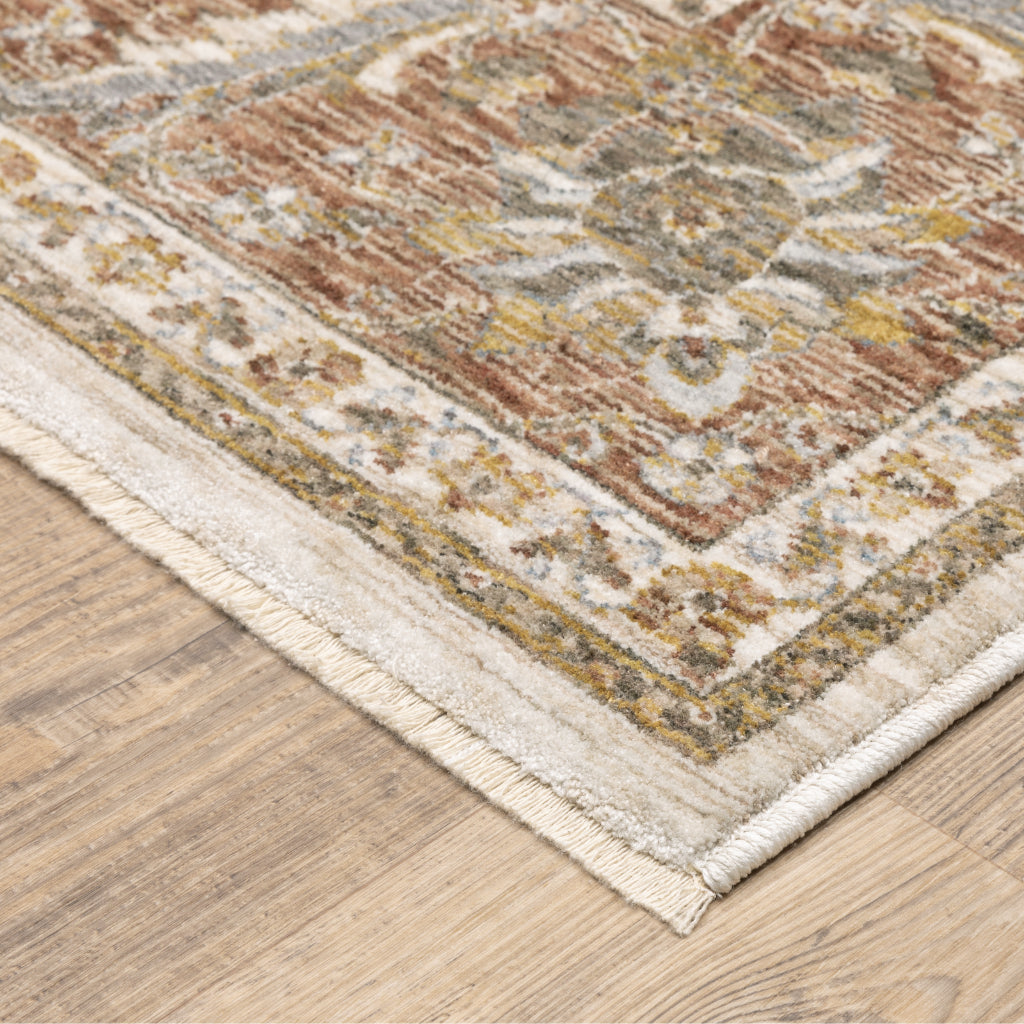 Oriental Weavers Maharaja 5091Q Multicolor Rectangle Indoor Runner - Stain Resistant Low Pile Vintage Style Rug with Oriental Design