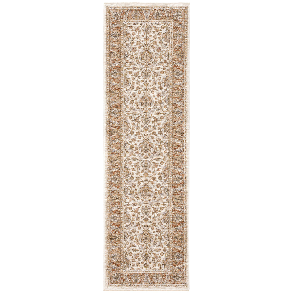 Oriental Weavers Maharaja 5091Q Multicolor Rectangle Indoor Runner - Stain Resistant Low Pile Vintage Style Rug with Oriental Design