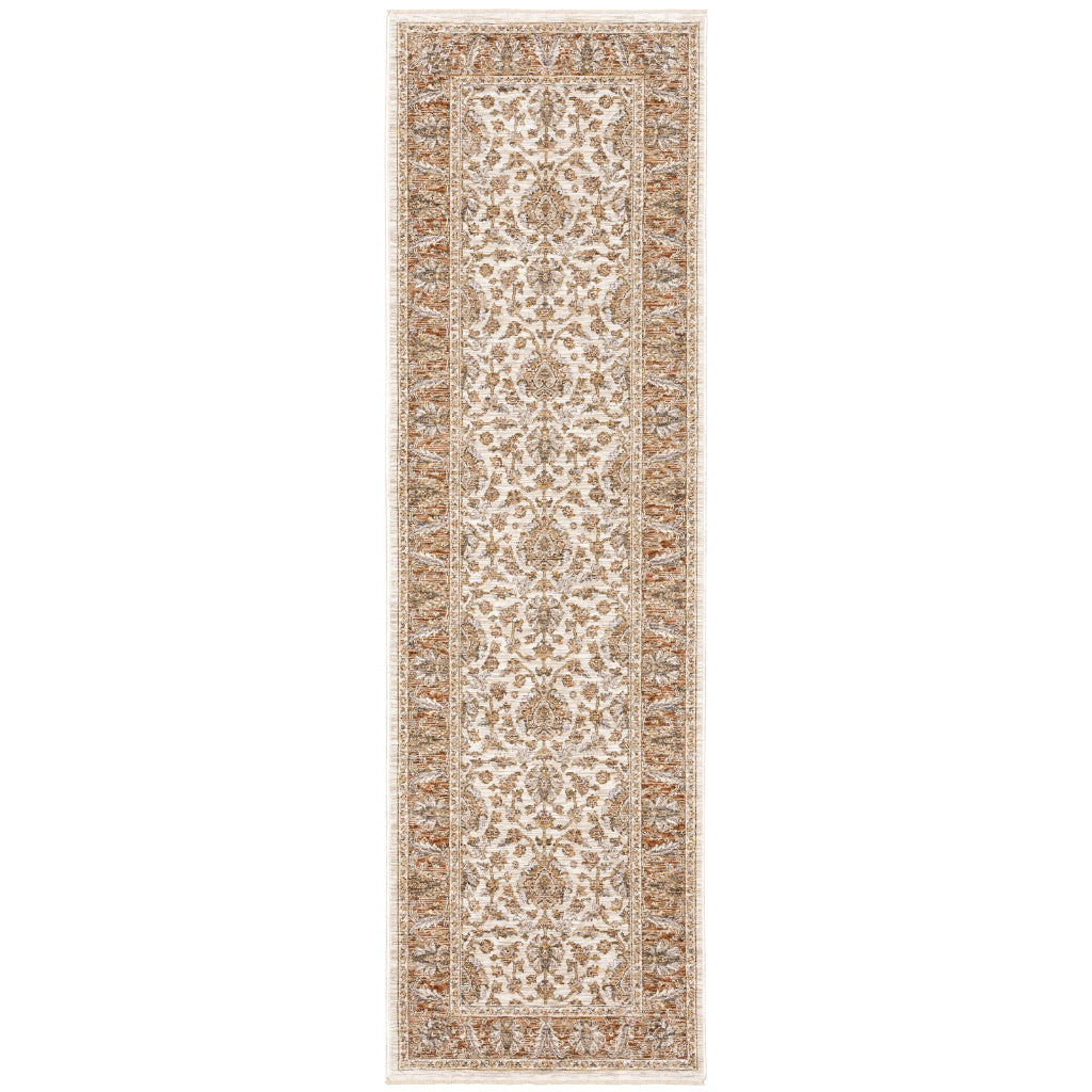 Oriental Weavers Maharaja 5091Q Multicolor Rectangle Indoor Runner - Stain Resistant Low Pile Vintage Style Rug with Oriental Design-