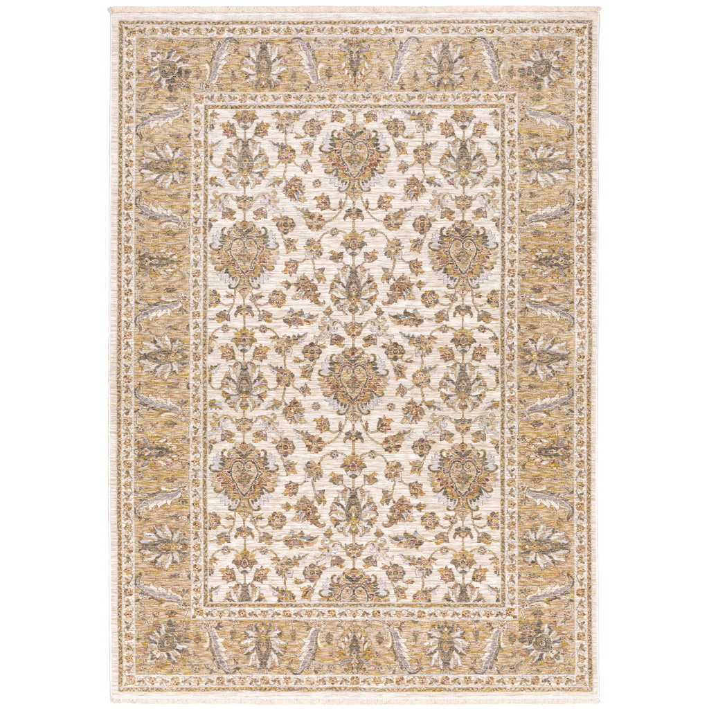 Oriental Weavers Maharaja 5091W Multicolor Rectangle Indoor Area Rug - Stain Resistant Low Pile Vintage Style Rug with Oriental Design-
