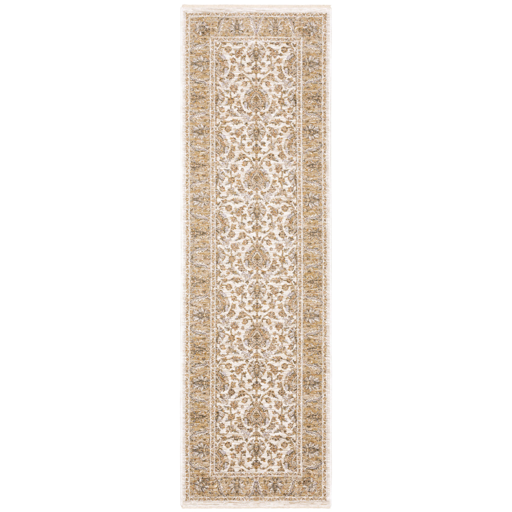 Oriental Weavers Maharaja 5091W Multicolor Rectangle Indoor Runner - Stain Resistant Low Pile Vintage Style Rug with Oriental Design