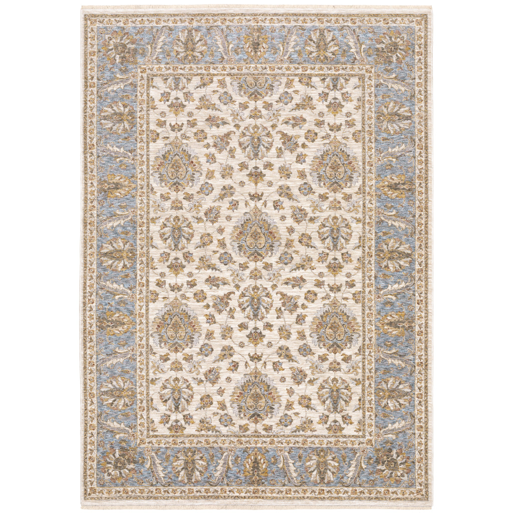 Oriental Weavers Maharaja 5091Z Multicolor Rectangle Indoor Area Rug - Stain Resistant Low Pile Vintage Style Rug with Oriental Design-