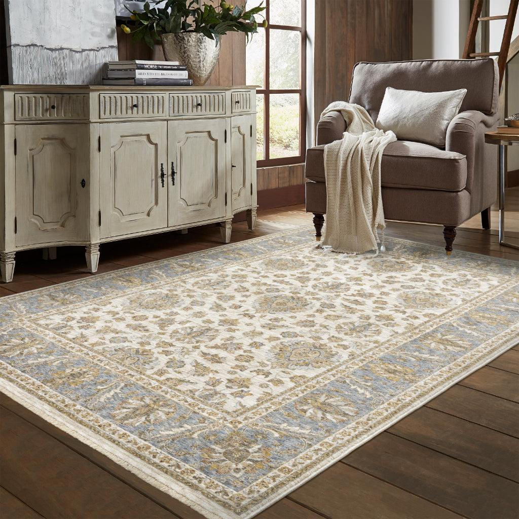 Oriental Weavers Maharaja 5091Z Multicolor Rectangle Indoor Area Rug - Stain Resistant Low Pile Vintage Style Rug with Oriental Design-