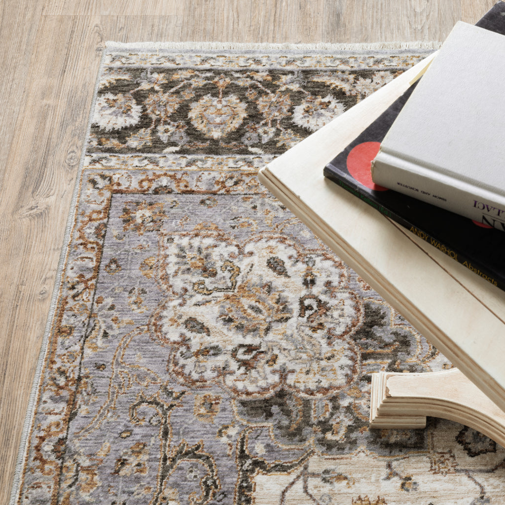 Oriental Weavers Maharaja 660J1 Multicolor Rectangle Indoor Runner - Stain Resistant Low Pile Vintage Style Rug with Medallion Design-