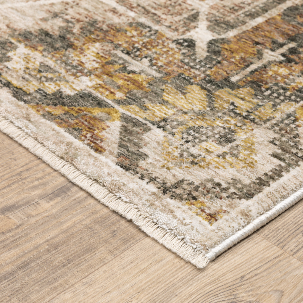 Oriental Weavers Maharaja 661C1 Multicolor Rectangle Indoor Area Rug - Stain Resistant Low Pile Vintage Style Rug with Medallion Design