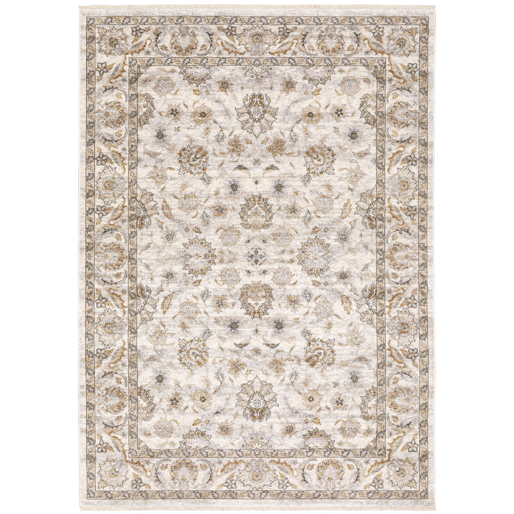 Oriental Weavers Maharaja 070W1 Multicolor Rectangle Indoor Area Rug - Stain Resistant Low Pile Vintage Style Rug with Oriental Design-