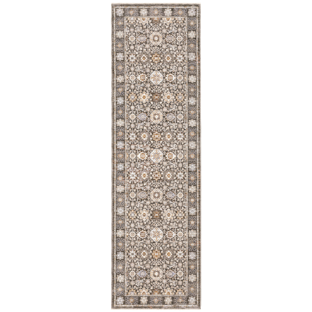 Oriental Weavers Maharaja 071N1 Multicolor Rectangle Indoor Runner - Stain Resistant Low Pile Floral Rug