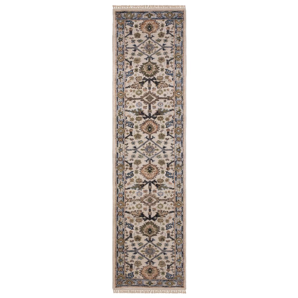 Oriental Weavers Majorca MAJ01 Ivory Rectangle Indoor Runner Oriental Pattern-