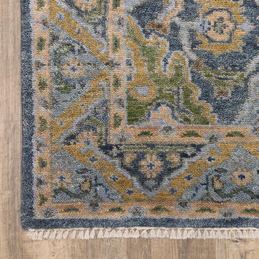 Oriental Weavers Majorca MAJ03 Blue Rectangle Indoor Runner Oriental Pattern-