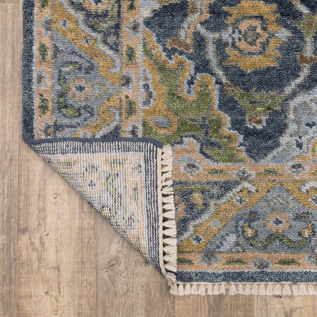 Oriental Weavers Majorca MAJ03 Blue Rectangle Indoor Runner Oriental Pattern-