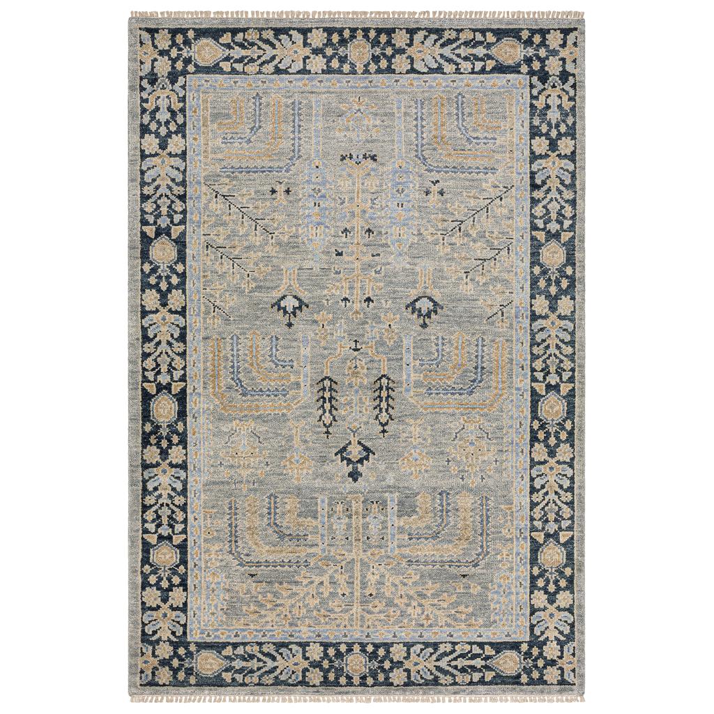 Oriental Weavers Majorca MAJ04 Grey Rectangle Indoor Area Rug Oriental Pattern-