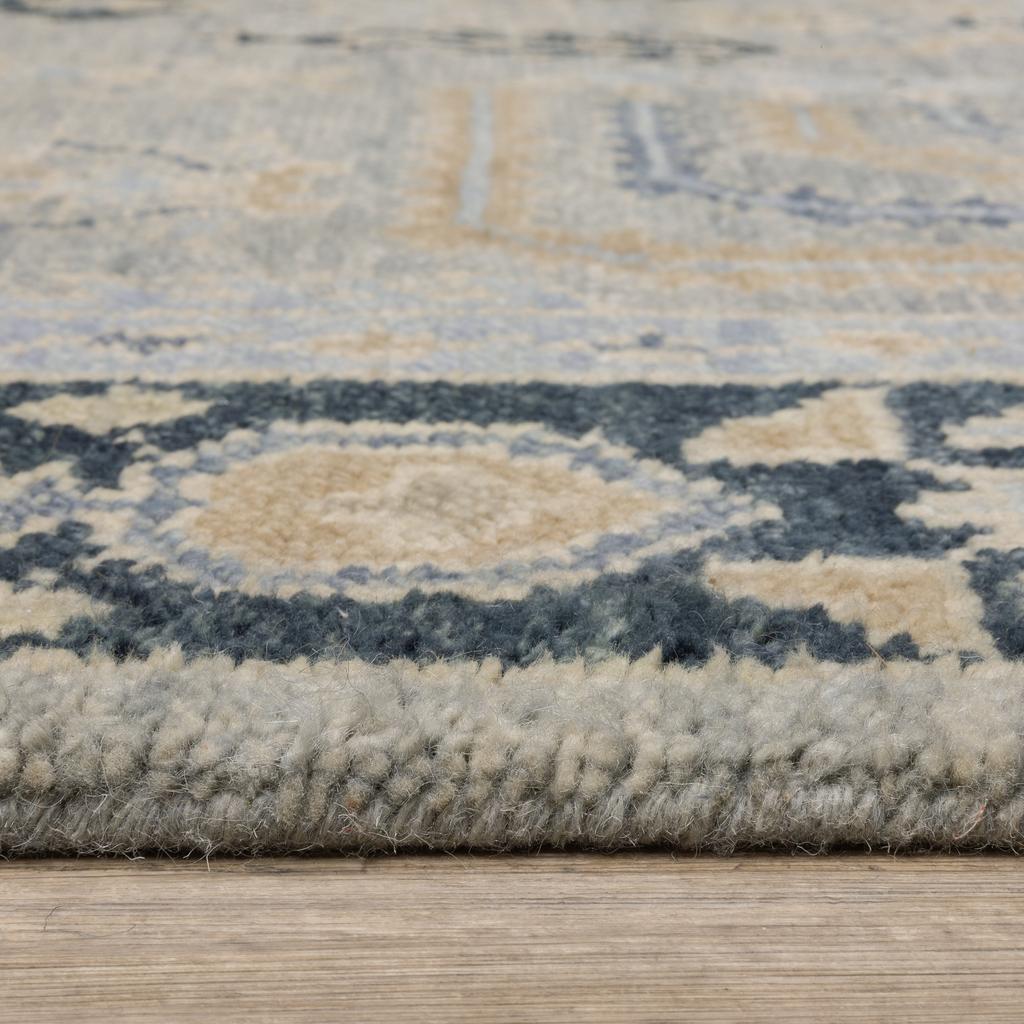 Oriental Weavers Majorca MAJ04 Grey Rectangle Indoor Area Rug Oriental Pattern-