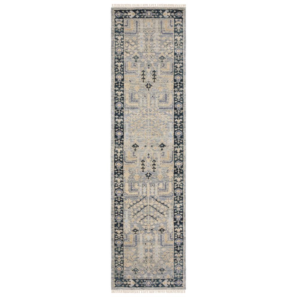 Oriental Weavers Majorca MAJ04 Grey Rectangle Indoor Runner Oriental Pattern-