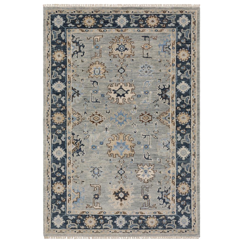 Oriental Weavers Majorca MAJ05 Grey Rectangle Indoor Area Rug Oriental Pattern-