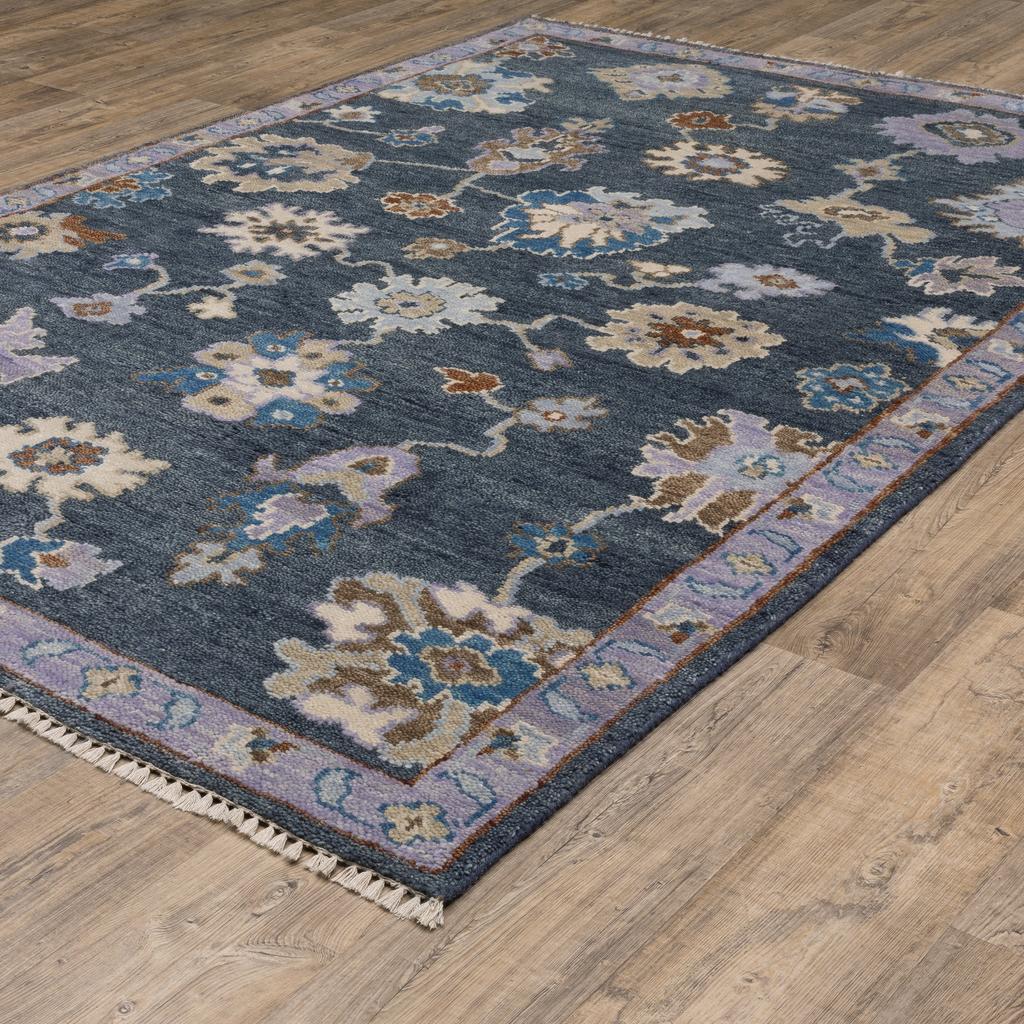 Oriental Weavers Majorca MAJ07 Blue Rectangle Indoor Runner Oriental Pattern-