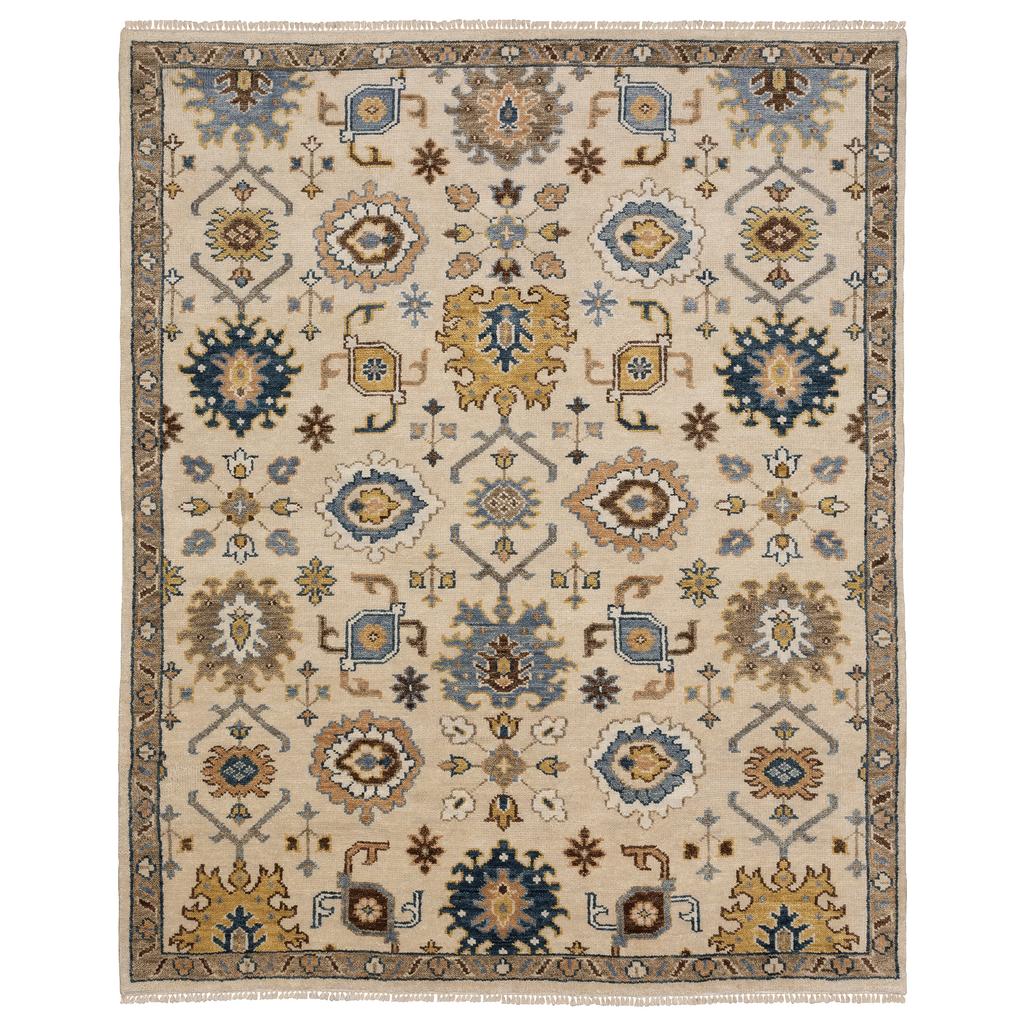 Oriental Weavers Majorca MAJ08 Ivory Rectangle Indoor Area Rug Oriental Pattern-