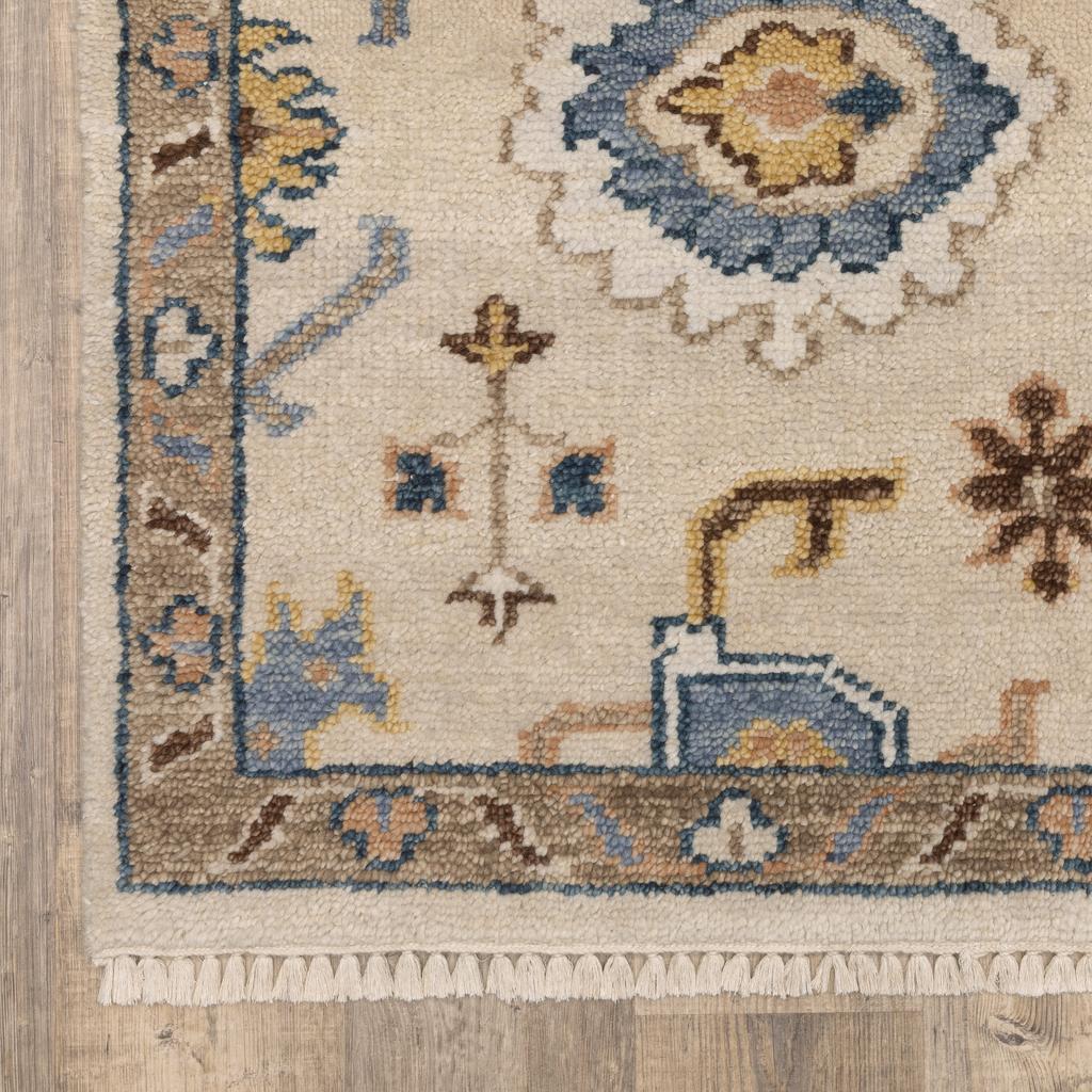 Oriental Weavers Majorca MAJ08 Ivory Rectangle Indoor Runner Oriental Pattern-