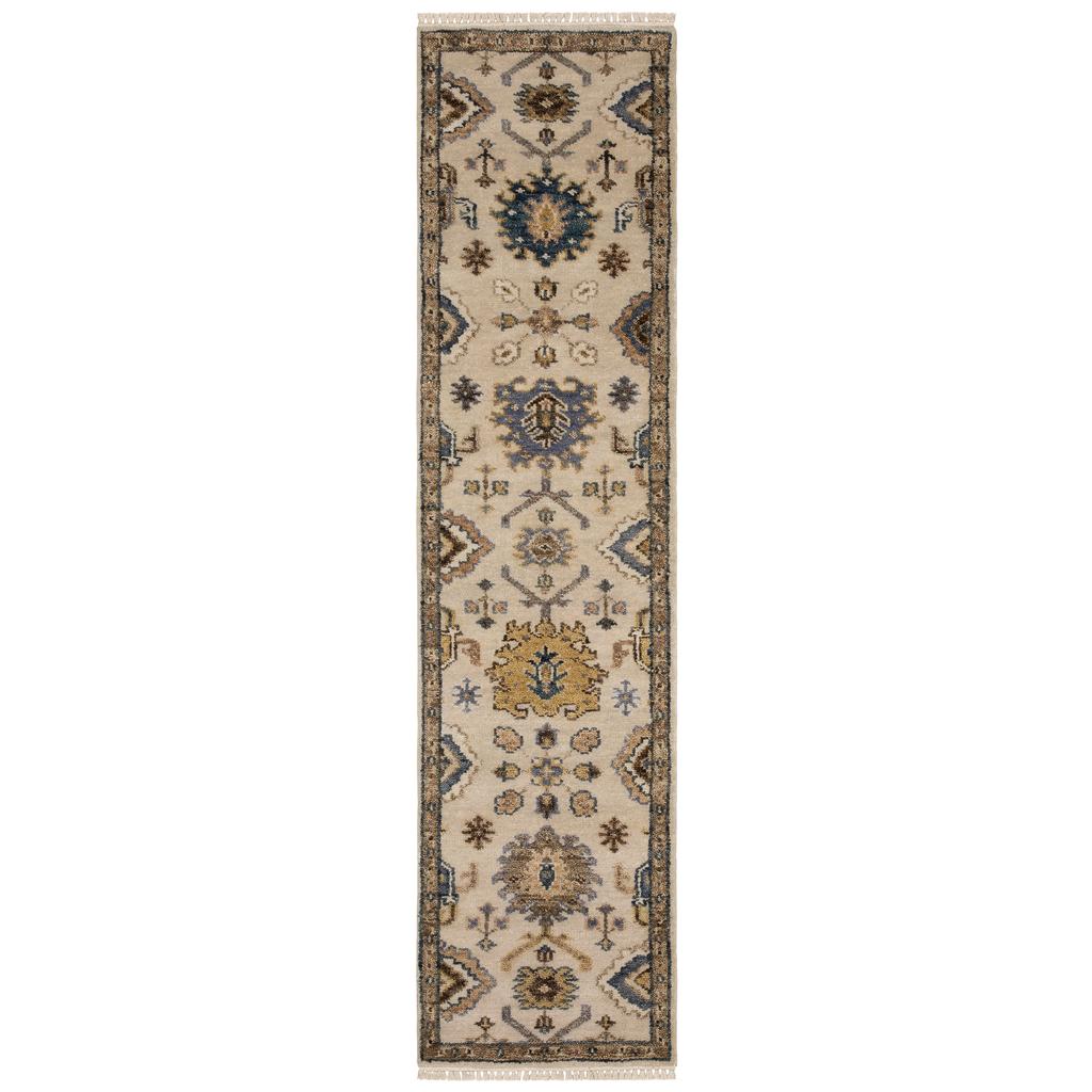 Oriental Weavers Majorca MAJ08 Ivory Rectangle Indoor Runner Oriental Pattern-