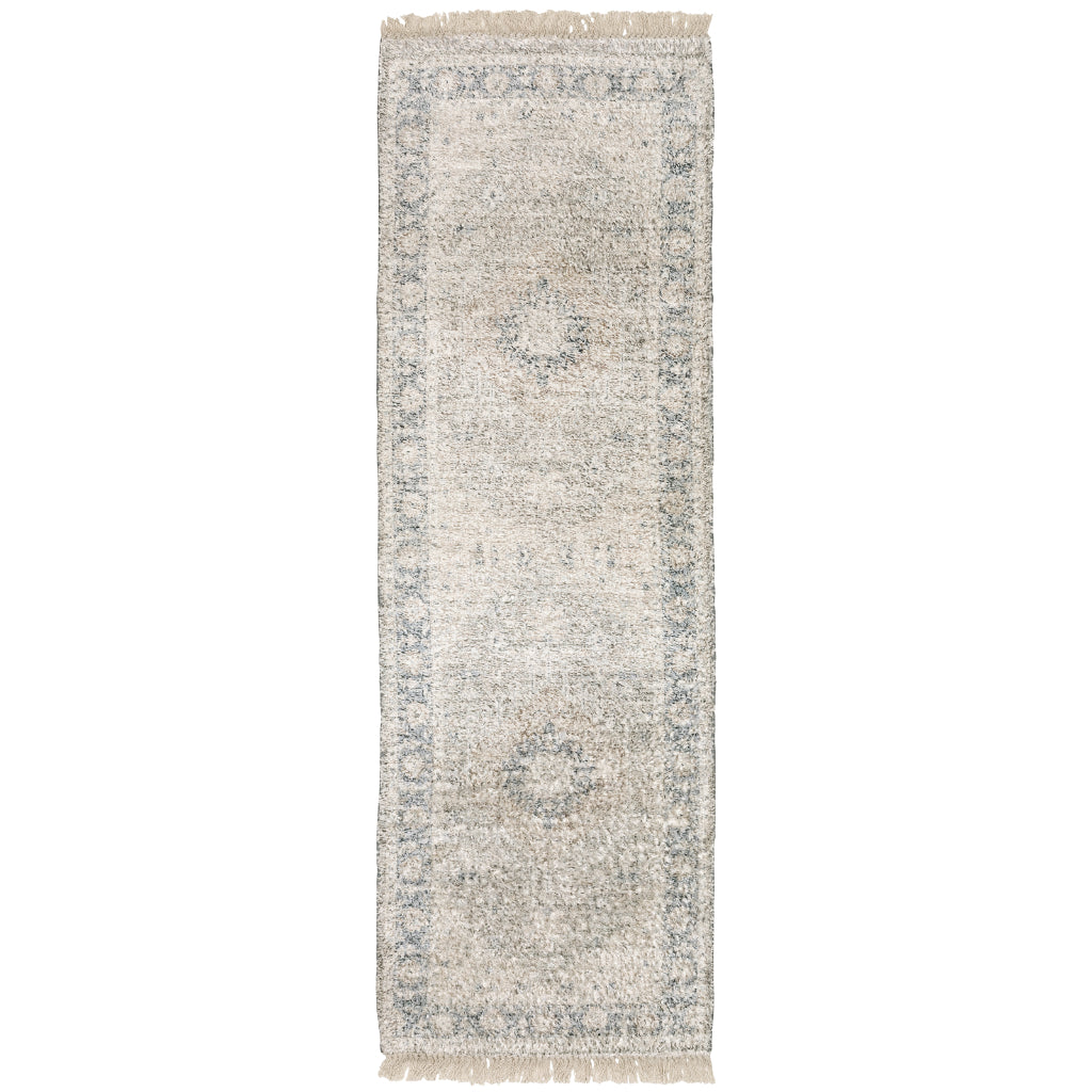 Oriental Weavers Malabar 45302 Multicolor Rectangle Indoor Runner - Stain Resistant Hand Loomed Rug with Medallion Design