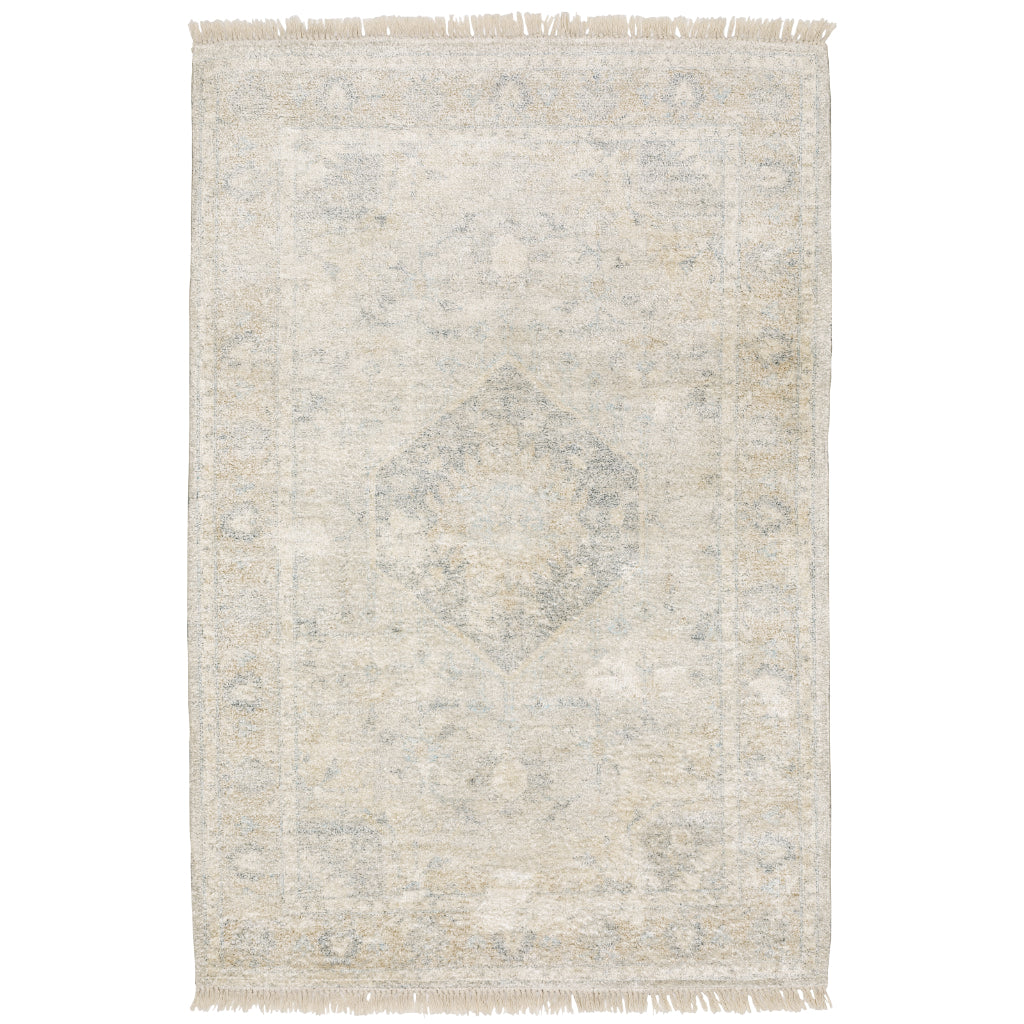 Oriental Weavers Malabar 45303 Multicolor Rectangle Indoor Area Rug - Stain Resistant Hand Loomed Rug with Medallion Design