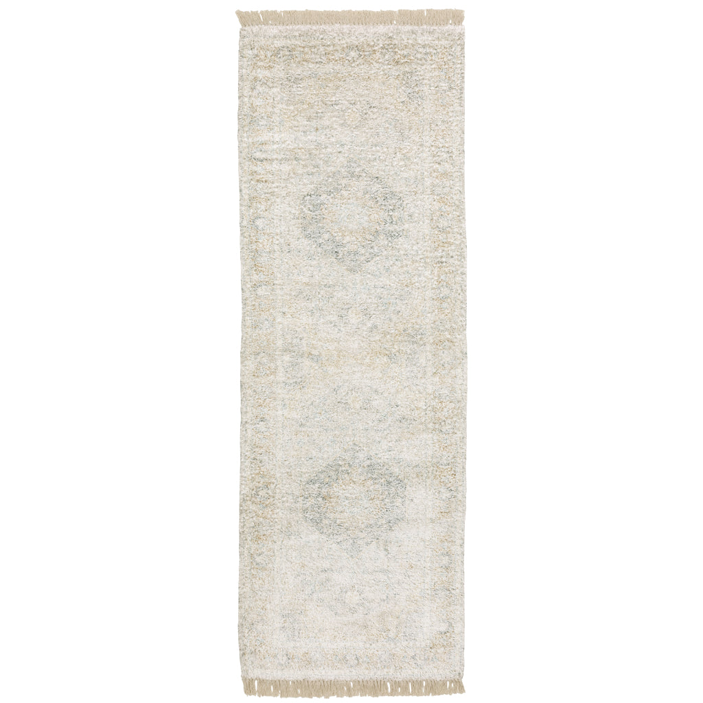 Oriental Weavers Malabar 45303 Multicolor Rectangle Indoor Runner - Stain Resistant Hand Loomed Rug with Medallion Design