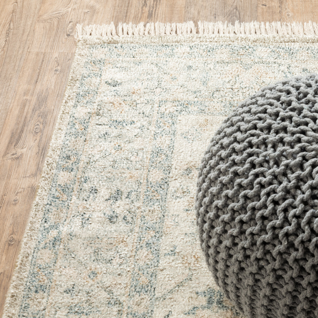 Oriental Weavers Malabar 45304 Multicolor Rectangle Indoor Area Rug - Stain Resistant Hand Loomed Rug with Medallion Design
