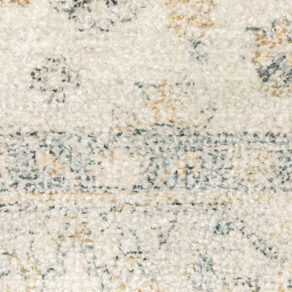 Oriental Weavers Malabar 45304 Multicolor Rectangle Indoor Area Rug - Stain Resistant Hand Loomed Rug with Medallion Design