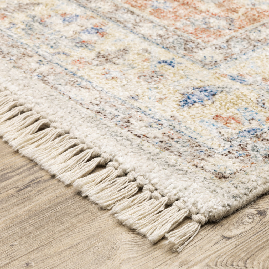 Oriental Weavers Malabar 45305 Multicolor Rectangle Indoor Runner - Stain Resistant Hand Loomed Rug with Traditional Design