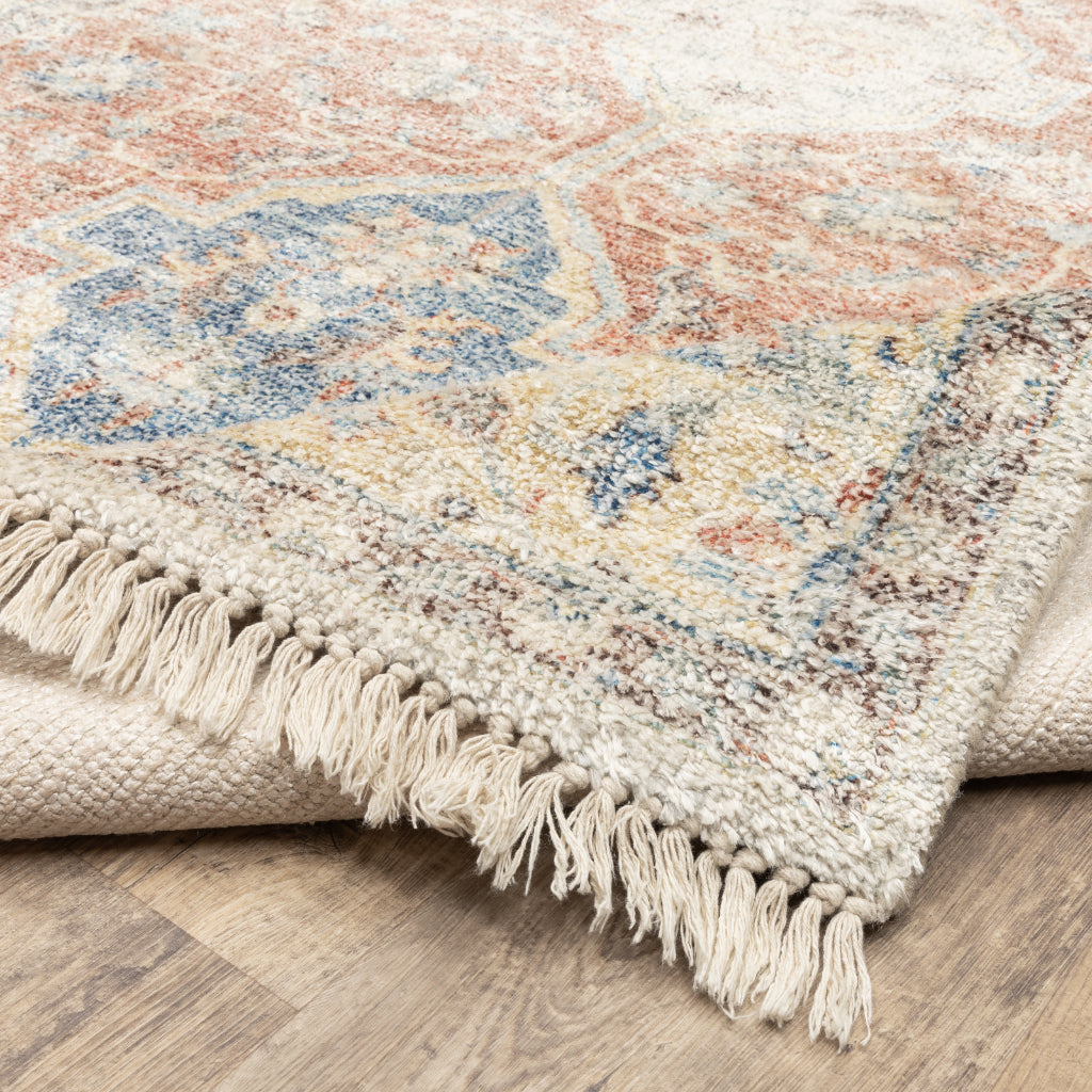 Oriental Weavers Malabar 45305 Multicolor Rectangle Indoor Runner - Stain Resistant Hand Loomed Rug with Traditional Design