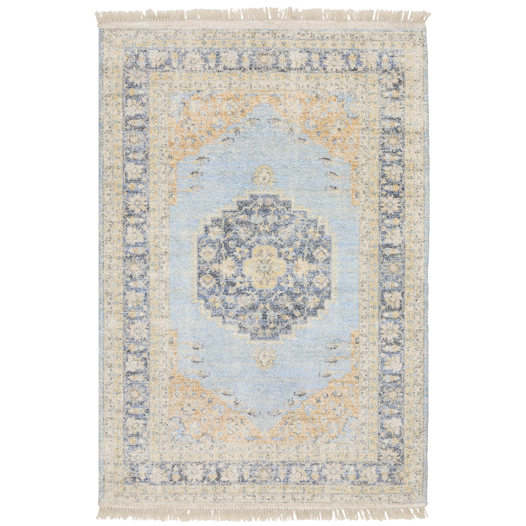 Oriental Weavers Malabar 45306 Multicolor Rectangle Indoor Area Rug - Stain Resistant Hand Loomed Rug with Medallion Design