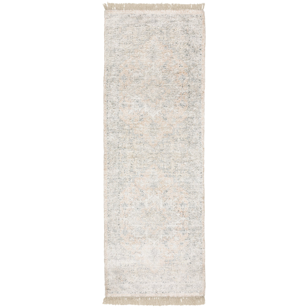 Oriental Weavers Malabar 45308 Multicolor Rectangle Indoor Runner - Stain Resistant Hand Loomed Rug with Medallion Design