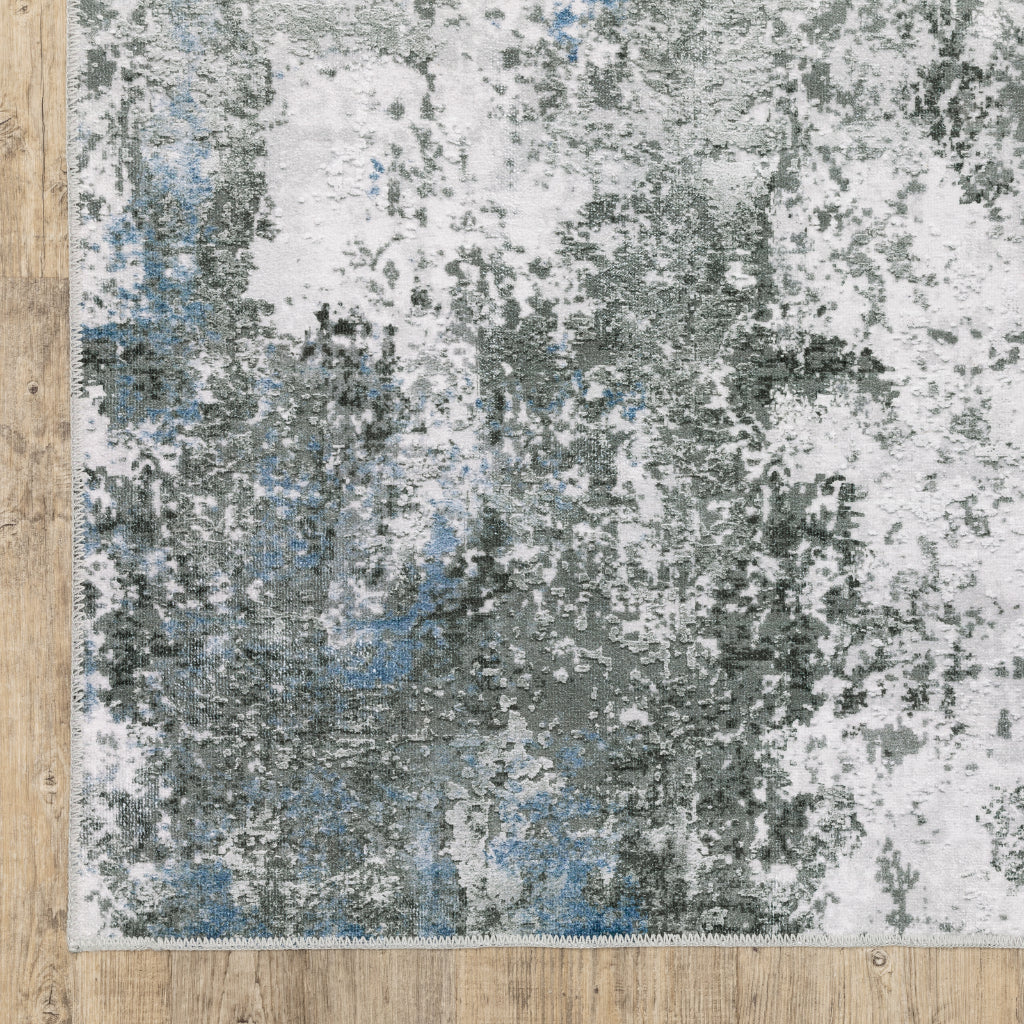 Oriental Weavers Malibu MAL02 Multicolor Rectangle Indoor Runner - Stain Resistant Low Pile Abstract Rug