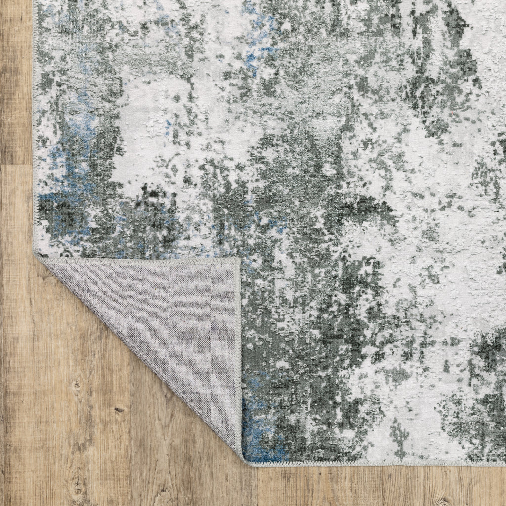 Oriental Weavers Malibu MAL02 Multicolor Rectangle Indoor Runner - Stain Resistant Low Pile Abstract Rug