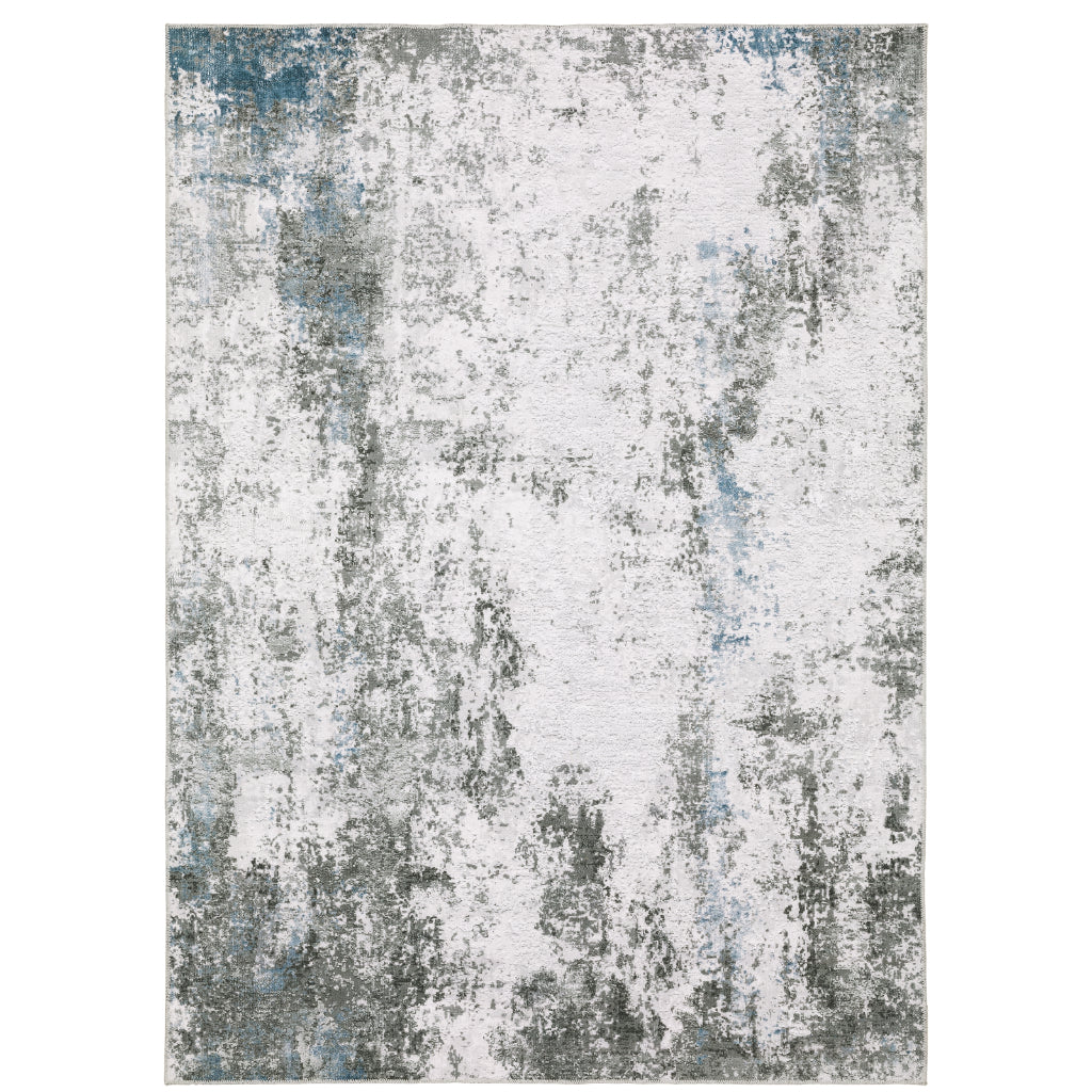 Oriental Weavers Malibu MAL02 Multicolor Rectangle Indoor Area Rug - Stain Resistant Low Pile Abstract Rug